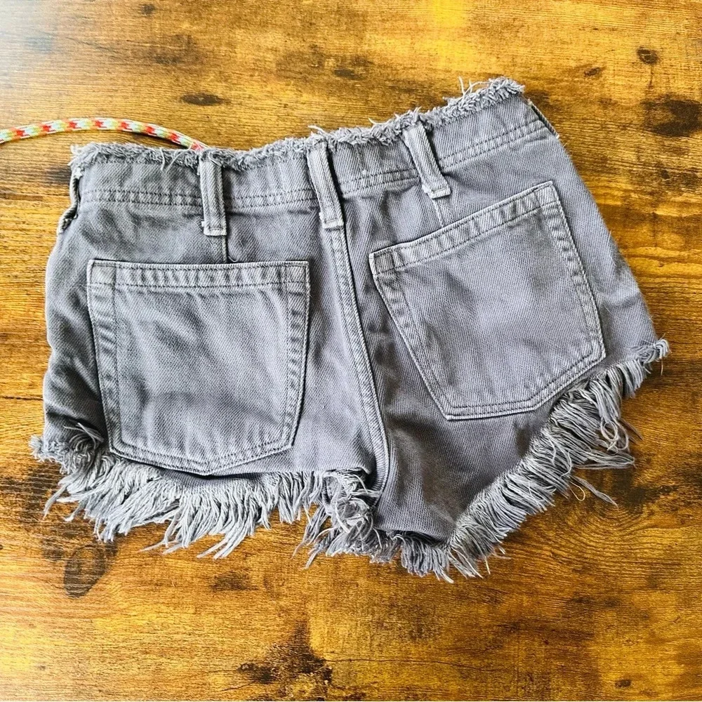 Free People Becket Cut Off Slouchy Shorts - Size 24